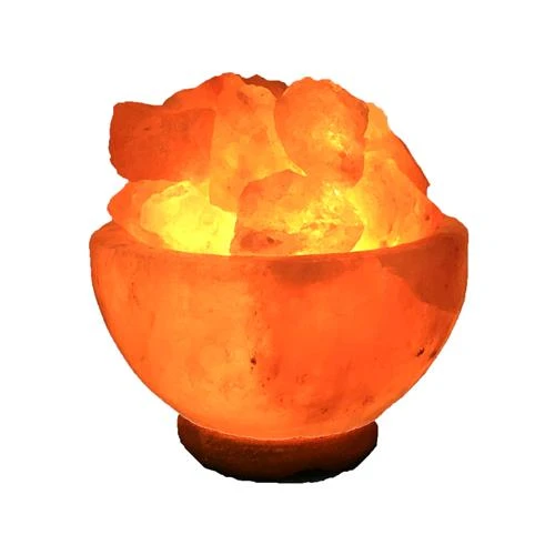 Himalayan salt lamp bowl with pieces LASAL23