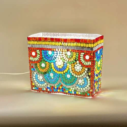 Magic Ring Handmade Lamp in Mosaic Glass KGV804