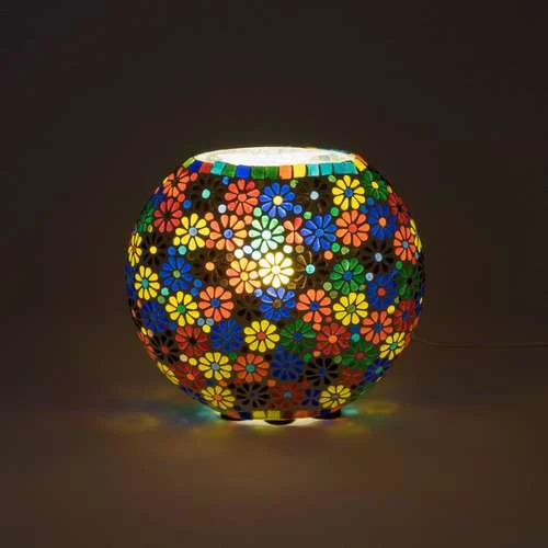 Flower Garden Handmade Lamp in Mosaic Glass KGV106