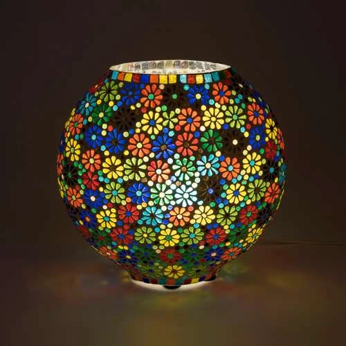 Flower Garden Handmade Lamp in Mosaic Glass KGV406