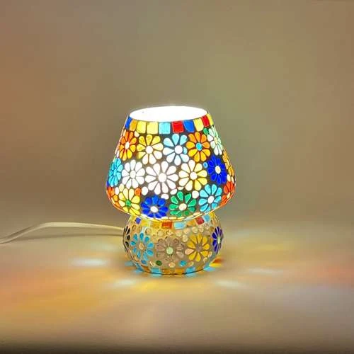 Flower Garden Handmade Lamp in Mosaic Glass KGV306s