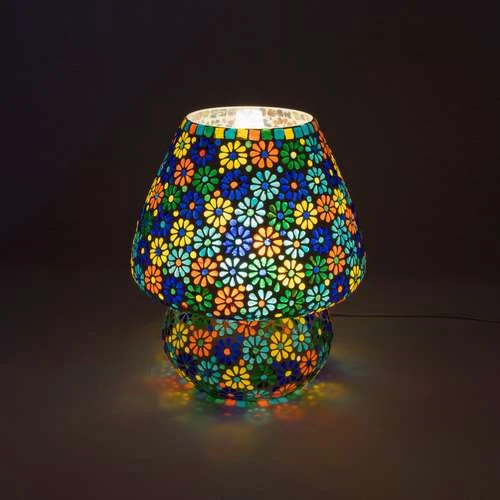 Flower Garden Handmade Lamp in Mosaic Glass KGV206