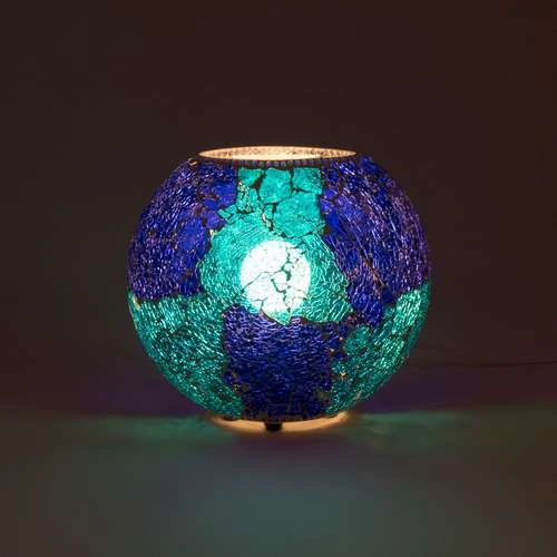 Blue Bay Handmade Lamp in Mosaic Glass KGV120