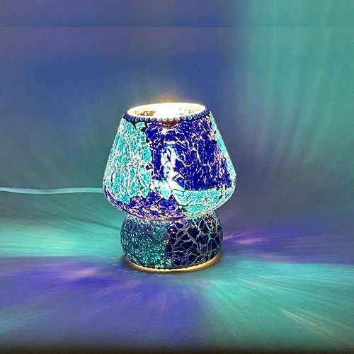 Blue Bay Handmade Lamp in Mosaic Glass KGV320s