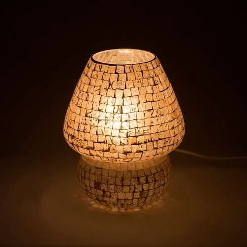 Artist Yellow Handmade Lamp in Mosaic Glass KGV327
