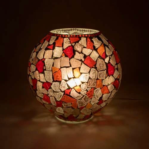 Boy & Girl Handmade Lamp in Mosaic Glass KGV434