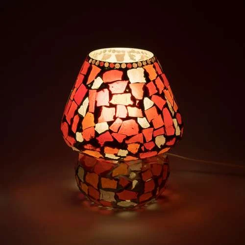Boy & Girl Handmade Lamp in Mosaic Glass KGV334