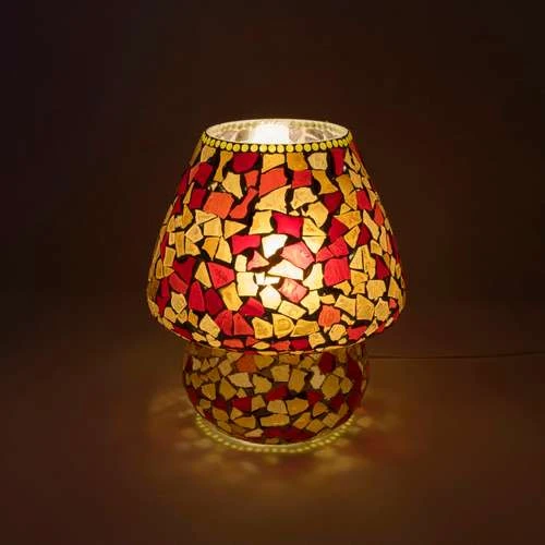 Boy & Girl Handmade Lamp in Mosaic Glass KGV234
