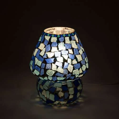 Boy & Girl Handmade Lamp in Mosaic Glass KGV335