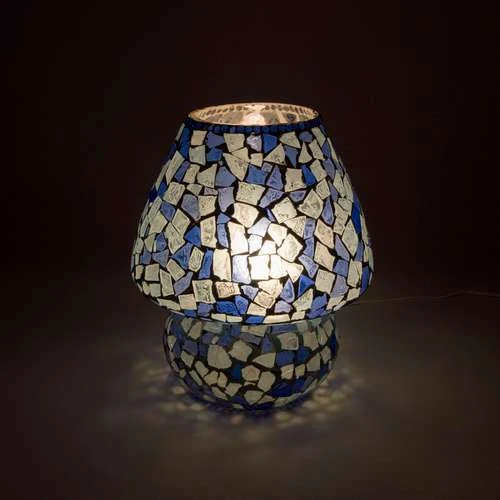 Boy & Girl Handmade Lamp in Mosaic Glass KGV235