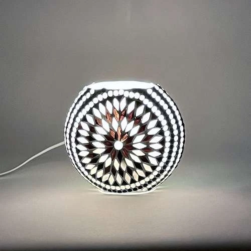 Yin & Yang Handmade Lamp in Mosaic Glass KGV159s