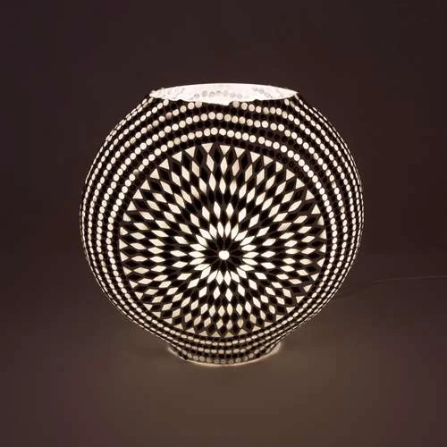 Yin & Yang Handmade Lamp in Mosaic Glass KGV459
