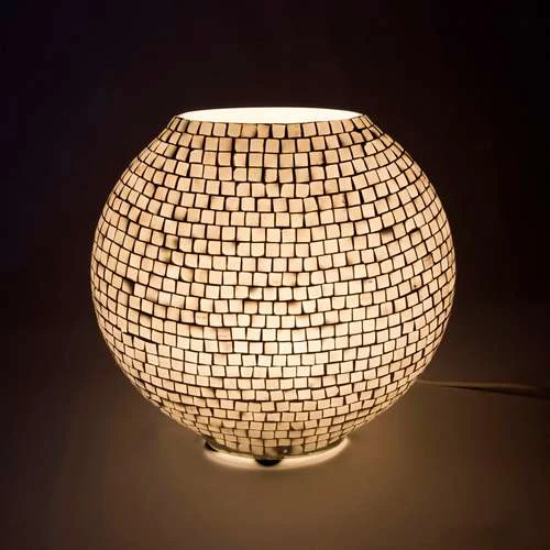 The White Bride Handmade Lamp in Mosaic Glass KGV492