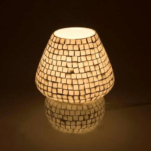 The White Bride Handmade Lamp in Mosaic Glass KGV392s