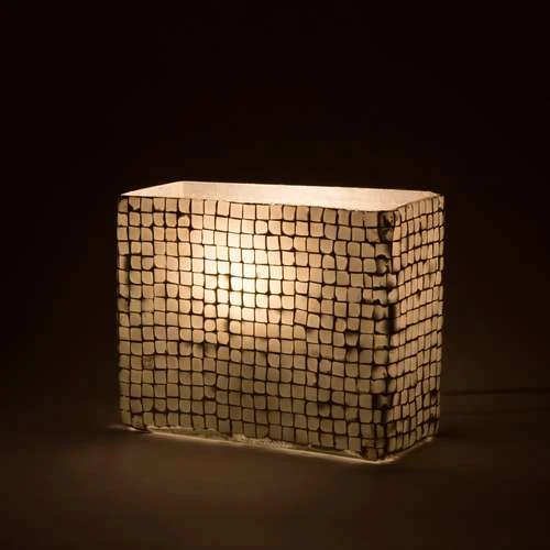 The White Bride Handmade Lamp in Mosaic Glass KGV892