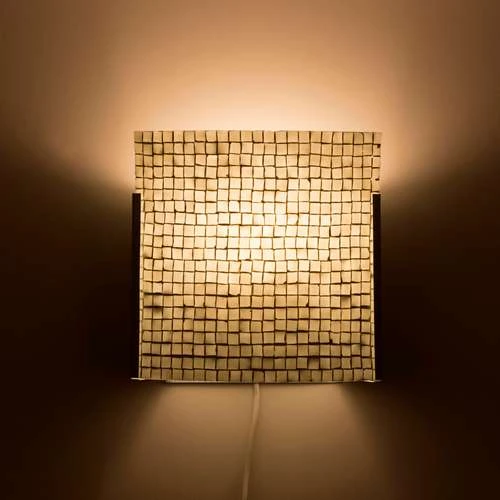 The White Bride Handmade Lamp in Mosaic Glass KGV992