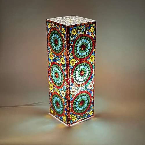 Rainbow Handmade Lamp in Mosaic Glass KGV793